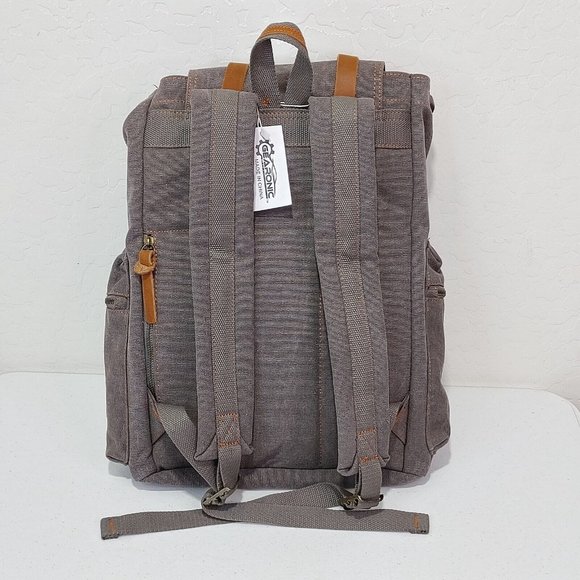 GEARONIC 21L Vintage Look Canvas Backpack Unisex Adult main image 4